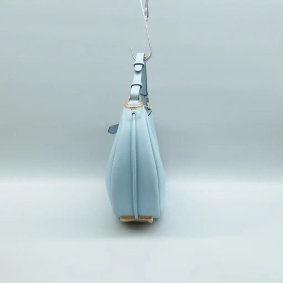 100% Authentic FENDI Fendigraphy Blue Leather Shoulder Bag 2007-071224 - Picture 3 of 12